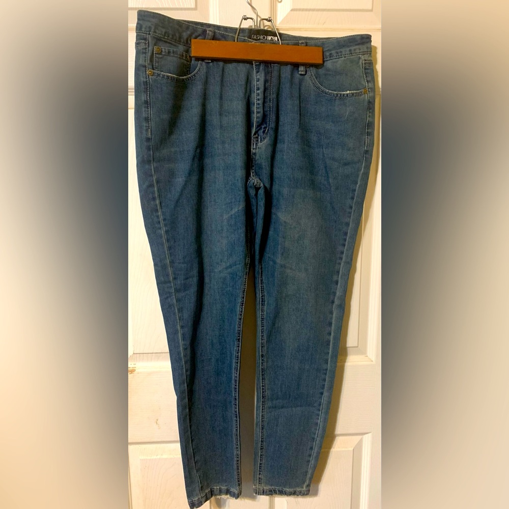 Blue Fashion Nova Jeans Size 1X